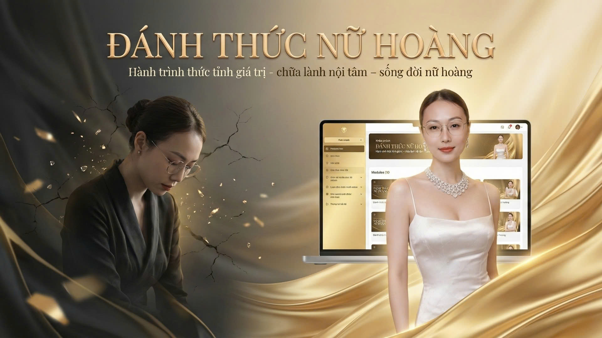 ĐÁNH THỨC NỮ HOÀNG – Hành trình thức tỉnh giá trị – Chữa lành nội tâm – Sống đời nữ hoàng